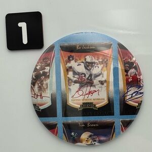 Lot Of 5 Bo Jackson 3 Inch Fridge Magnets. From Old Becket Magazines.